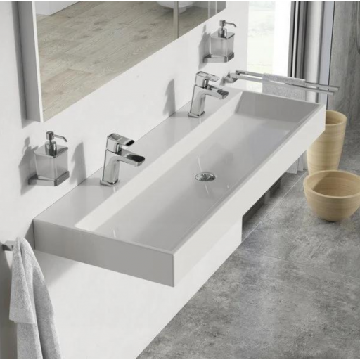 Раковина подвесная двойная Ravak Natural Duo XJO01212000 белая